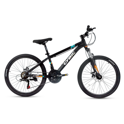 24 inch Mountain Bike for Teens, Aluminum Frame, Suspension Fork, Disc Brake, 24 inch Bicycle, Multiple Colors for Youth