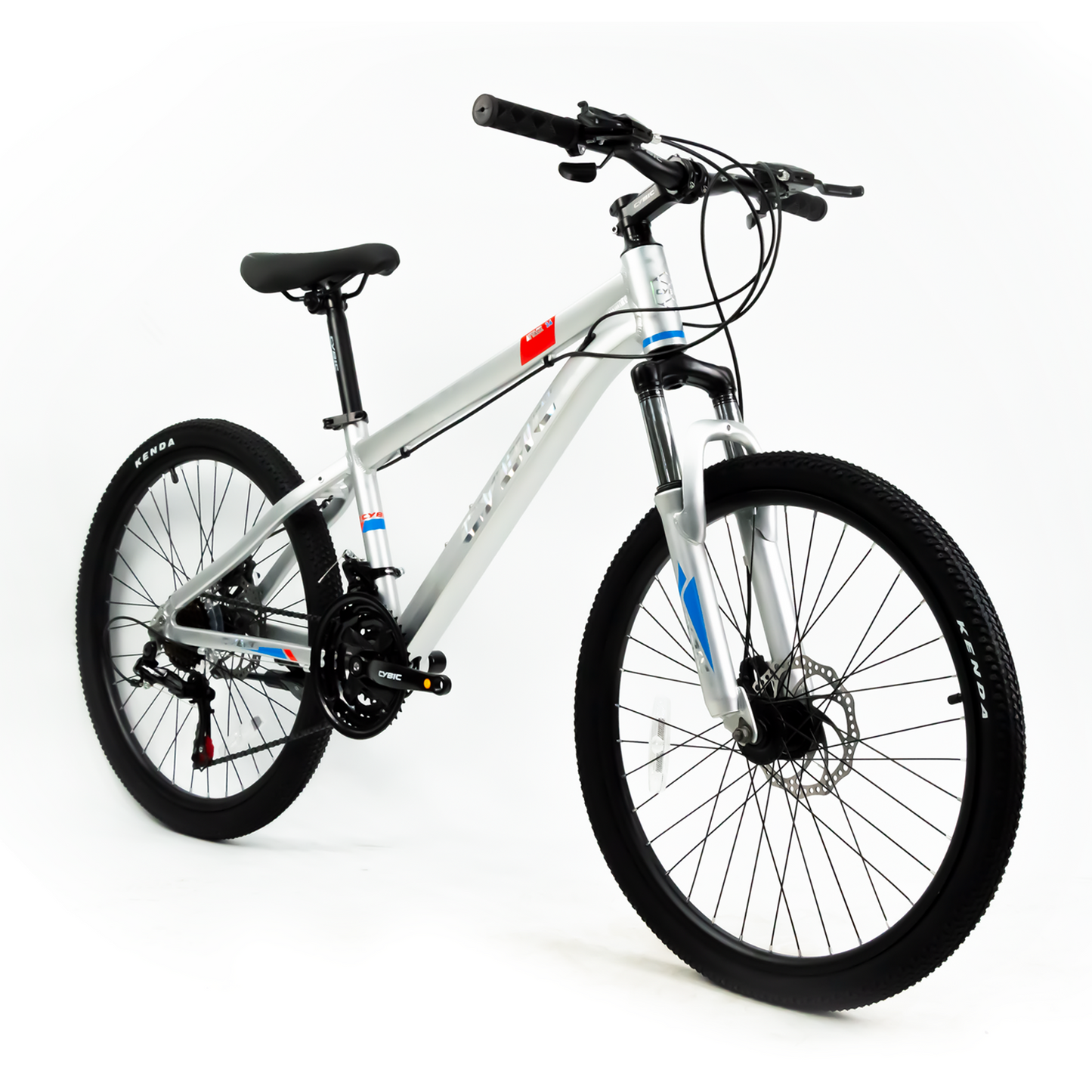 24 inch Mountain Bike for Teens, Aluminum Frame, Suspension Fork, Disc Brake, 24 inch Bicycle, Multiple Colors for Youth