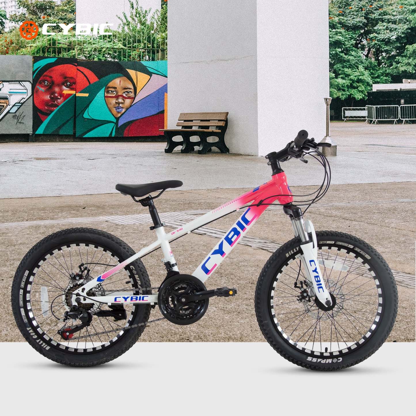 20 Inch Mountain Bike for Boys Girls, Youth MTB Bicycle 21 Speeds Iron Frame Bicycle, Multiple Colors